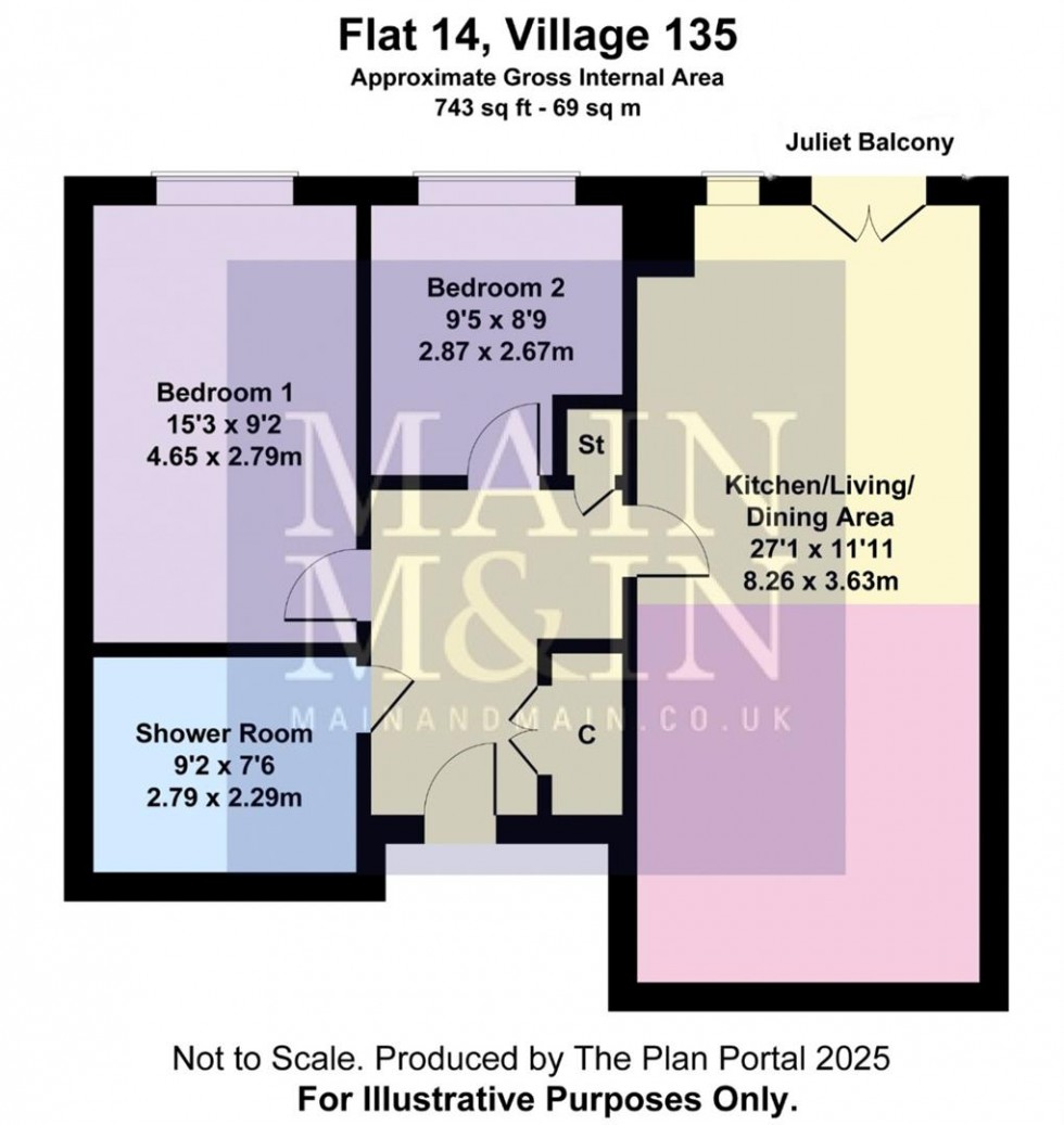Floorplan for Hollyhedge Court Road, Manchester