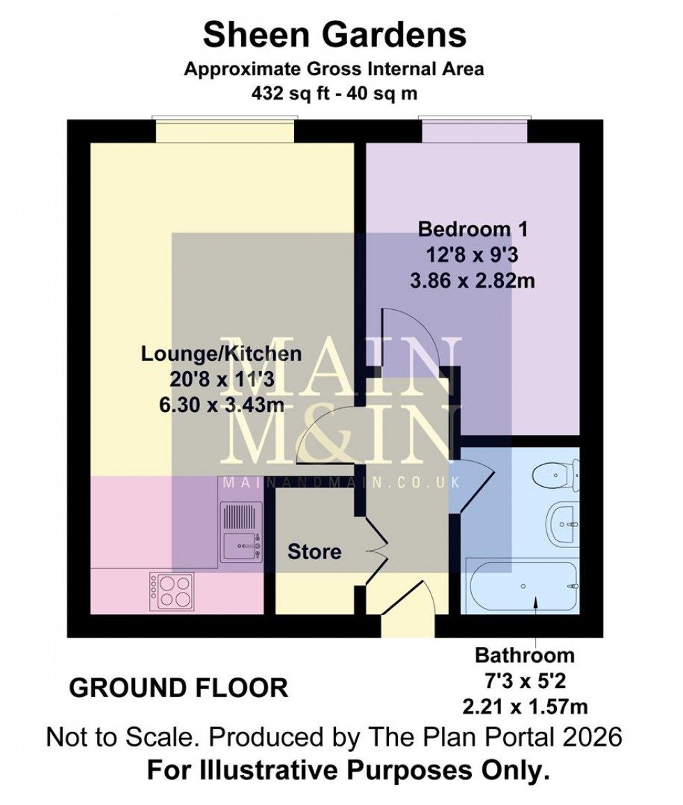 Floorplan for Sheen Gardens, Manchester