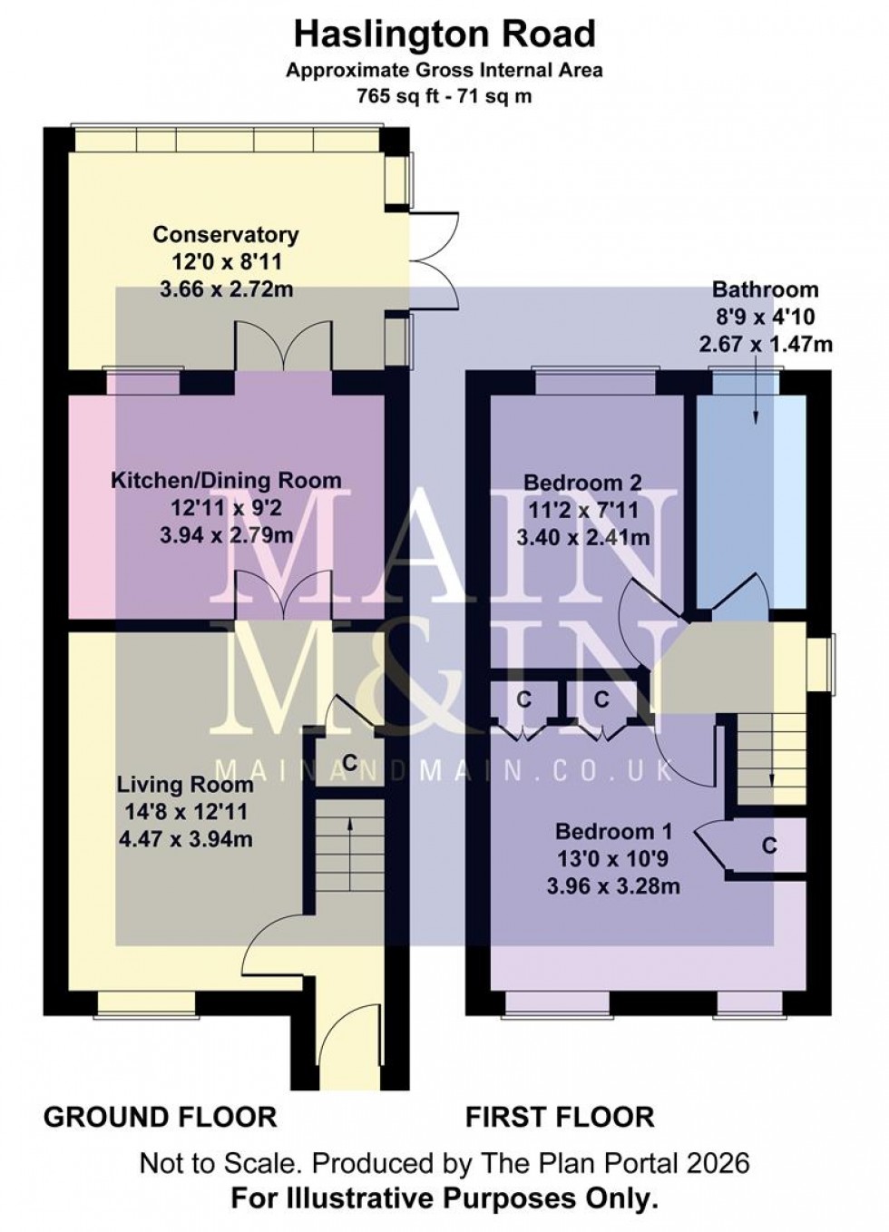 Floorplan for Haslington Road, Manchester