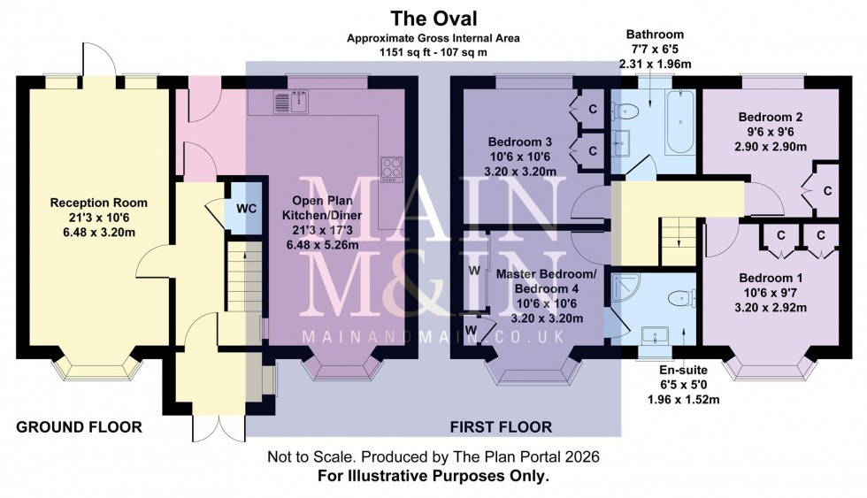 Floorplan for The Oval, Heald Green