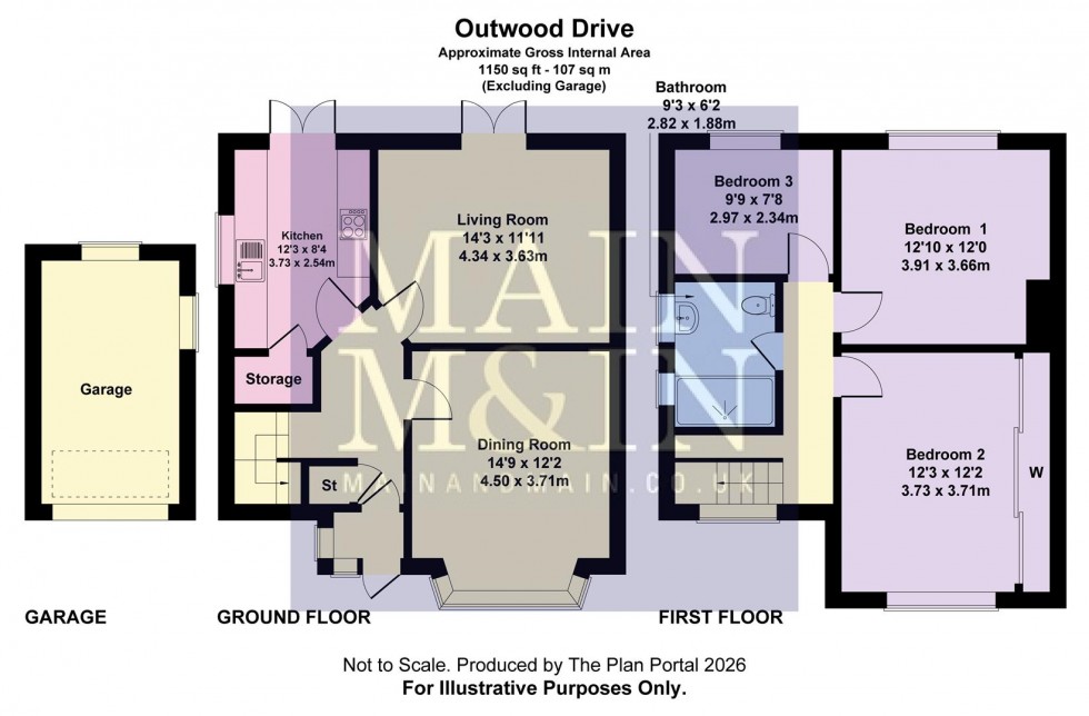 Floorplan for Outwood Drive, Heald Green