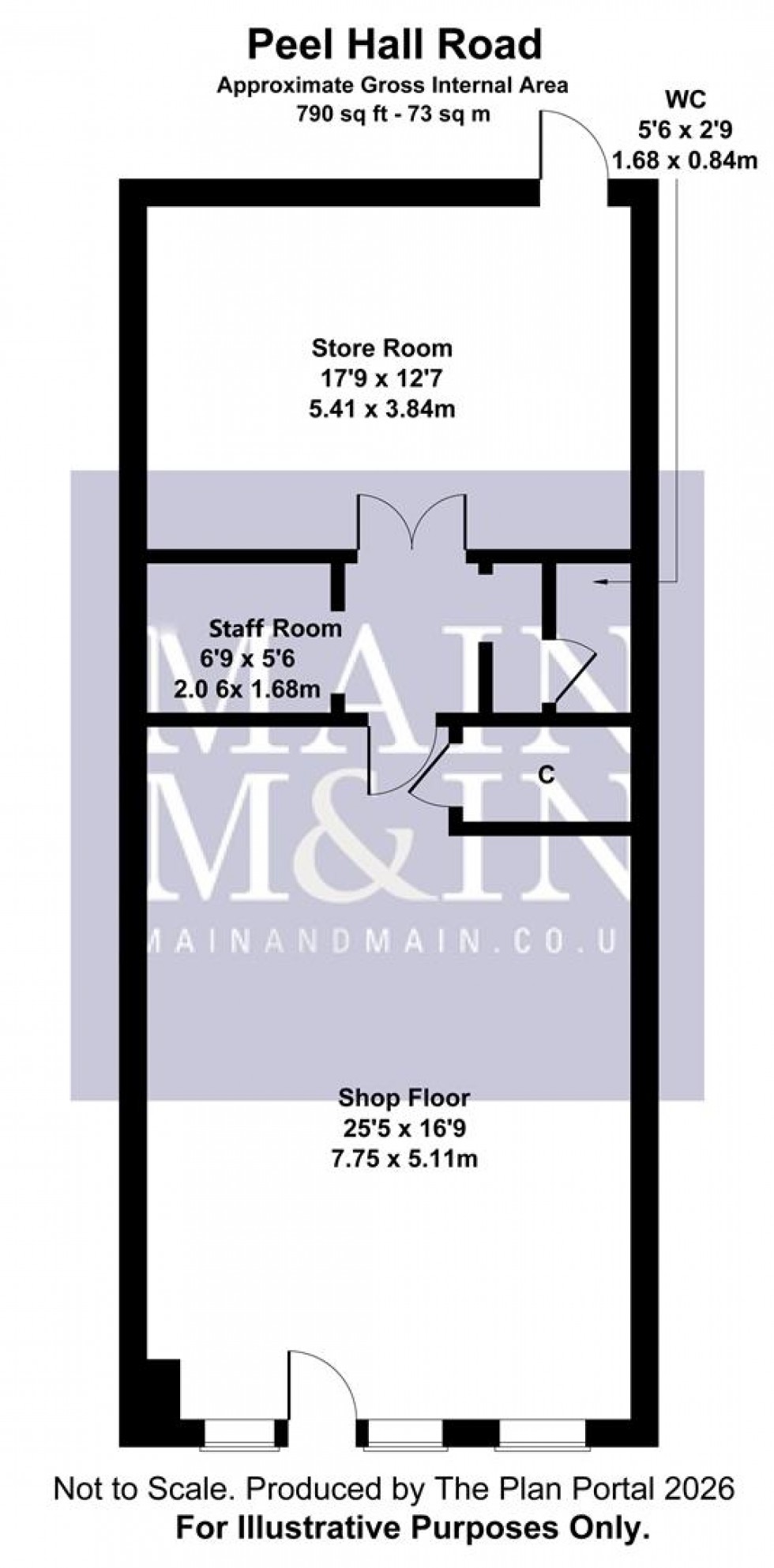 Floorplan for Peel Hall Road, Manchester