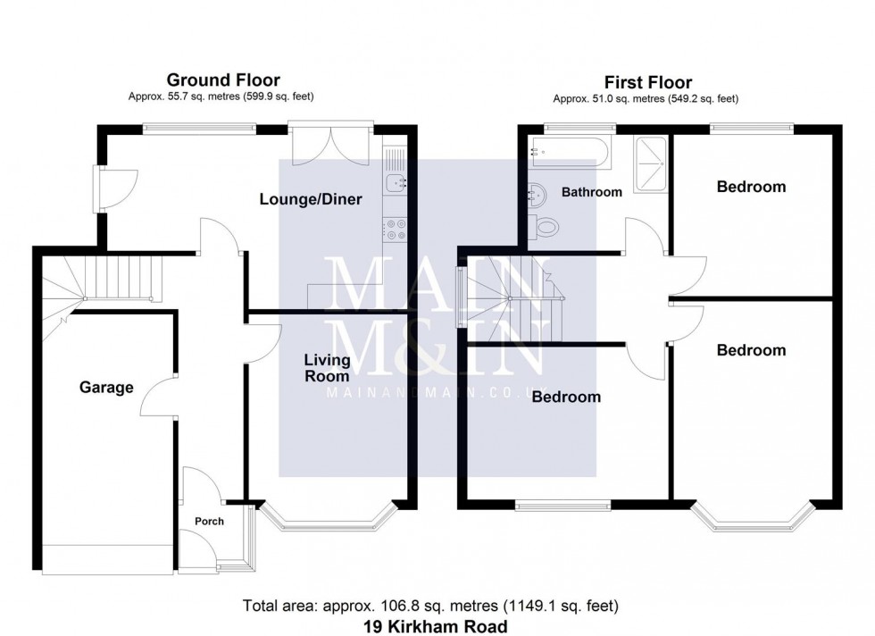 Floorplan for Kirkham Road, Heald Green