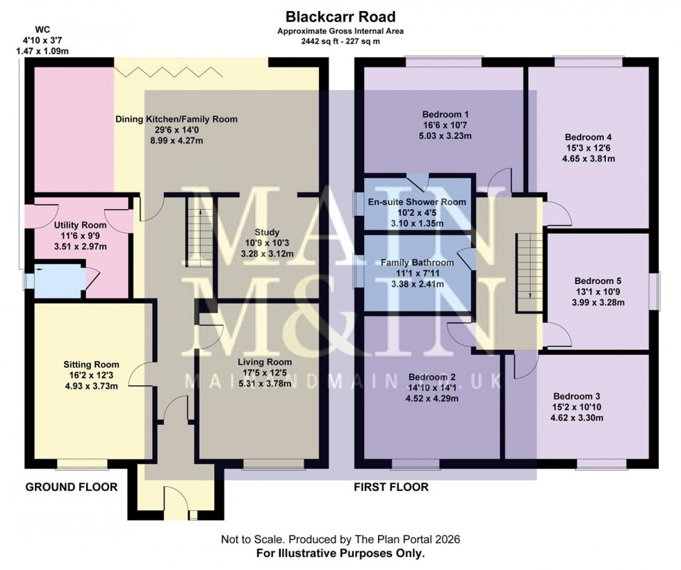 Floorplan for Blackcarr Road, Manchester