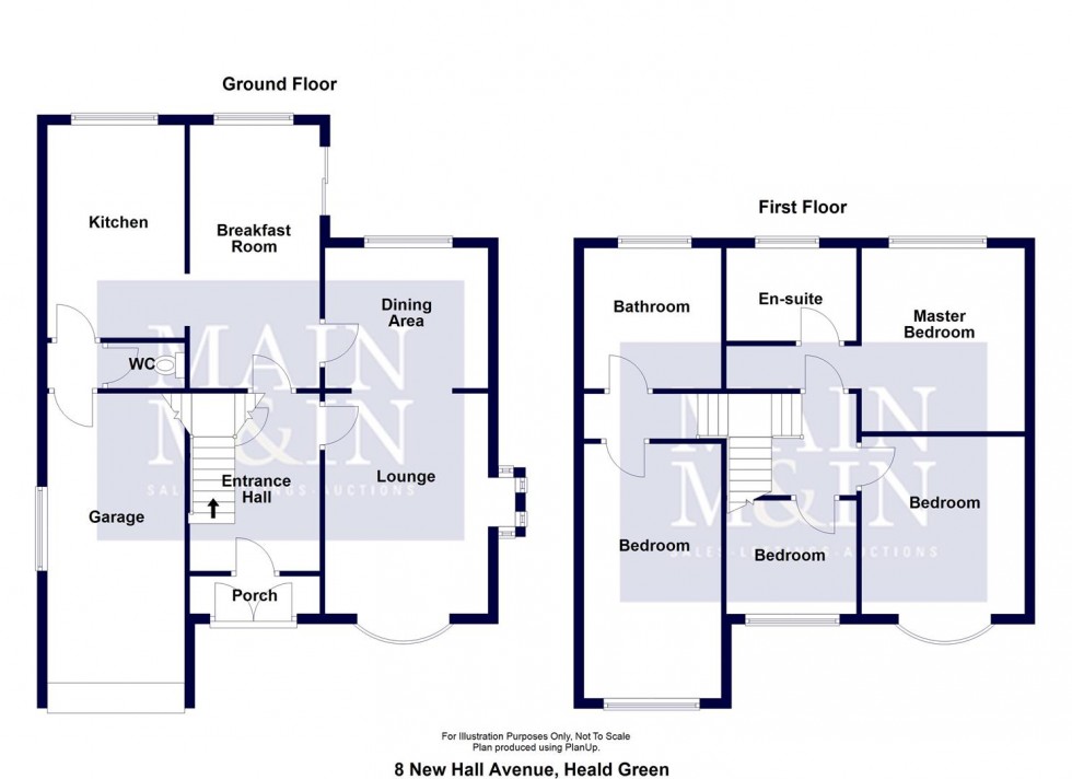 Floorplan for New Hall Avenue, Heald Green, Cheadle