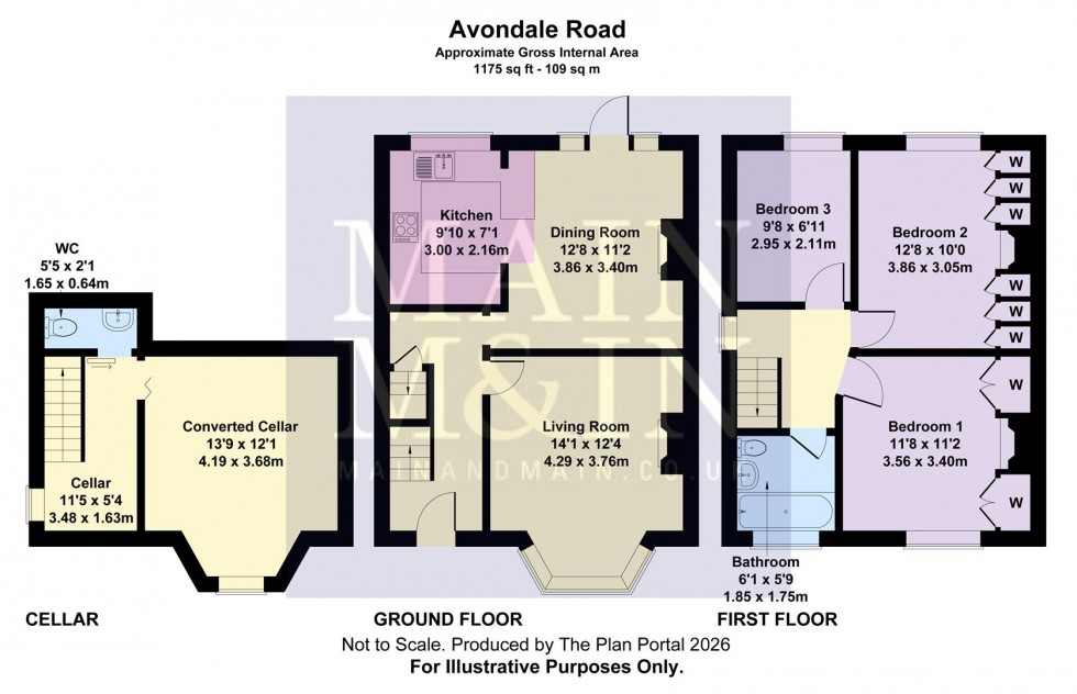 Floorplan for Avondale Road, Stockport