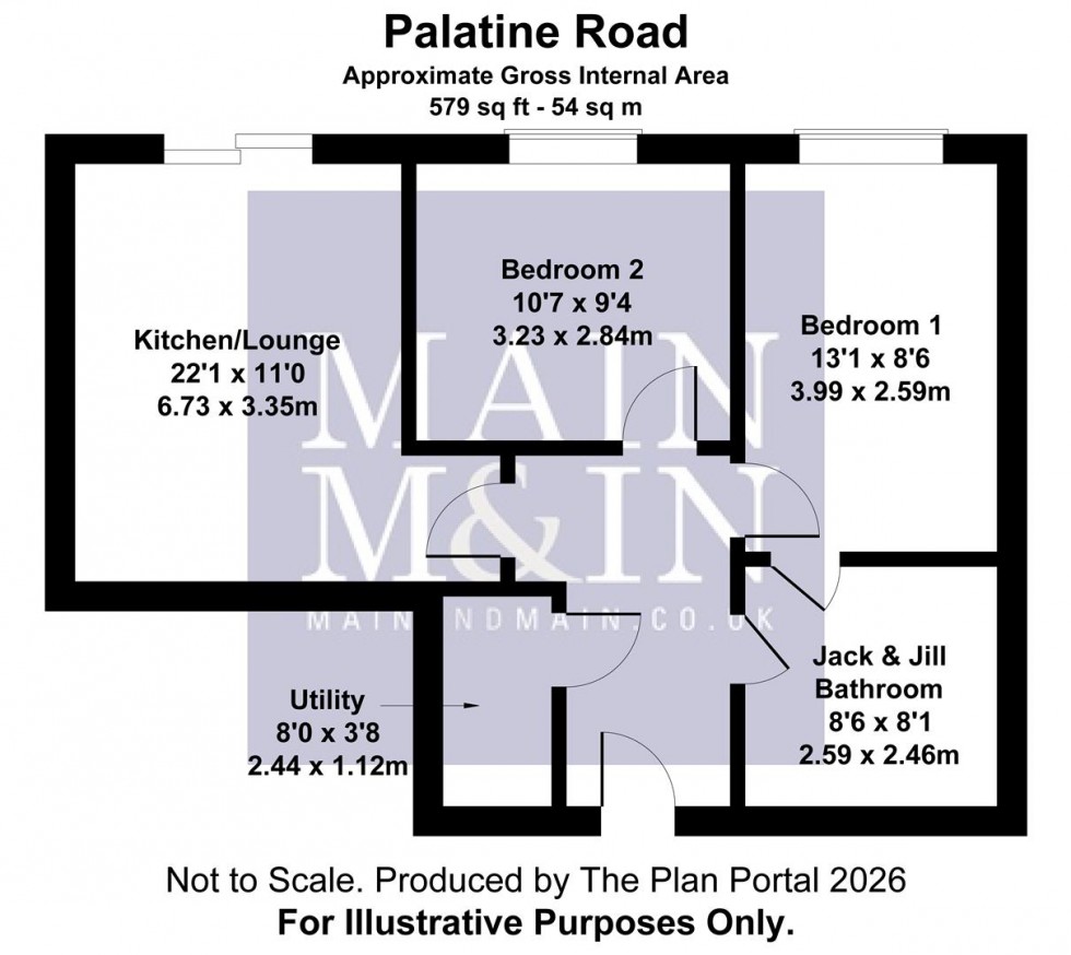 Floorplan for Palatine Road, Manchester