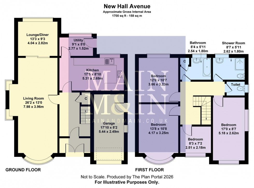 Floorplan for New Hall Avenue, Heald Green