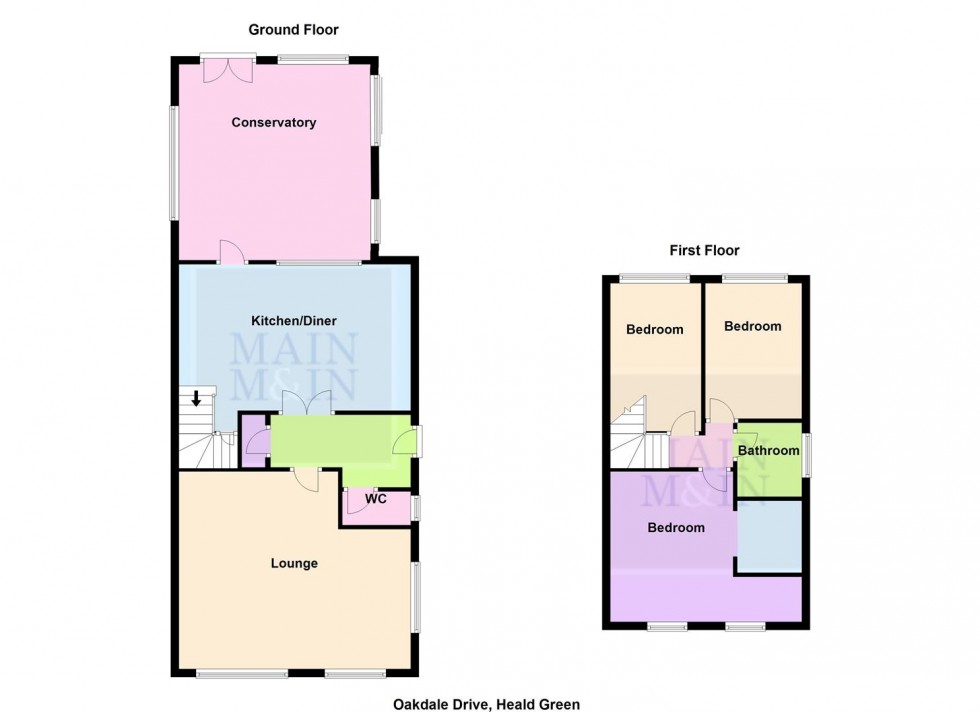 Floorplan for Oakdale Drive, Heald Green