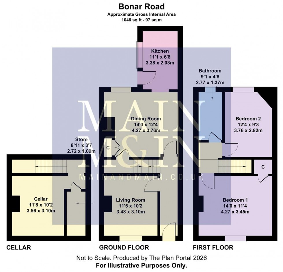 Floorplan for Bonar Road, Edgeley