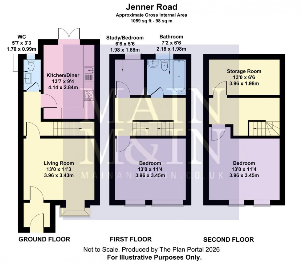 Floorplan for Jenner Road, Manchester