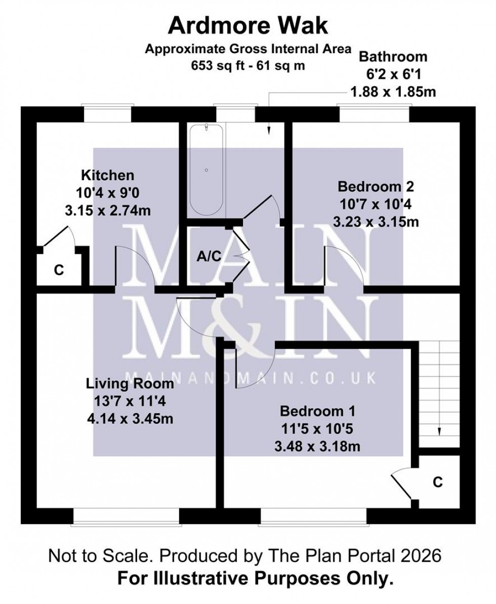 Floorplan for Ardmore Walk, Manchester