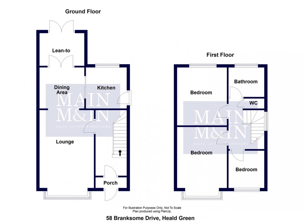 Floorplan for Branksome Drive, Heald Green, Cheadle