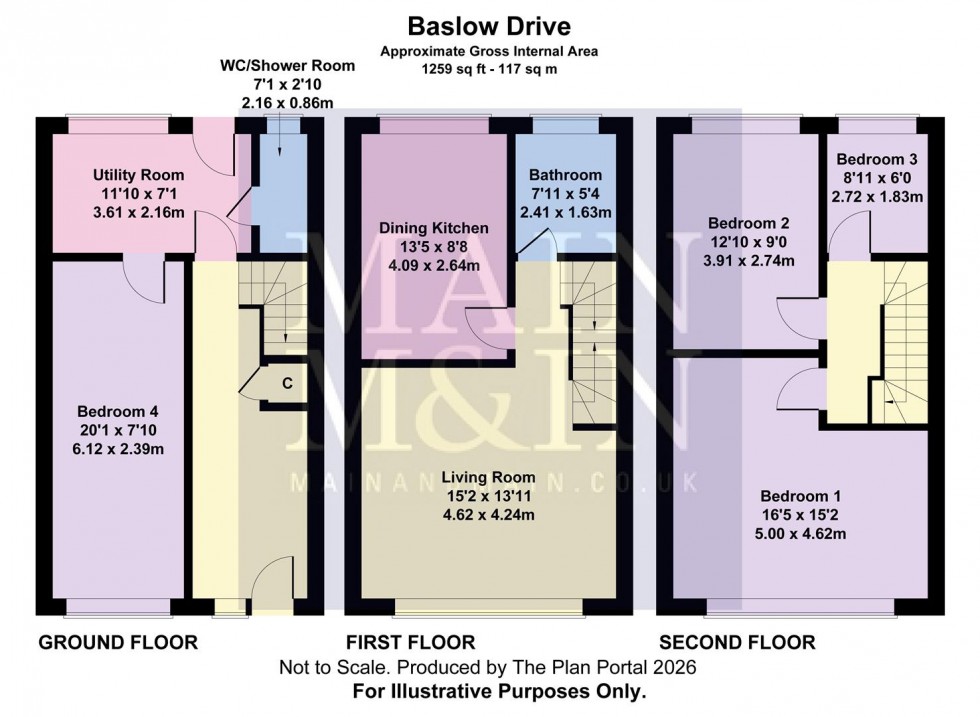 Floorplan for Baslow Drive, Heald Green