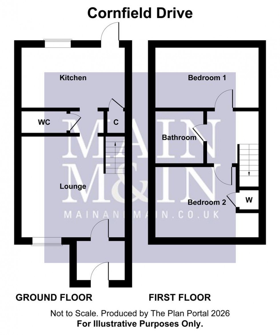 Floorplan for Cornfield Drive, Manchester