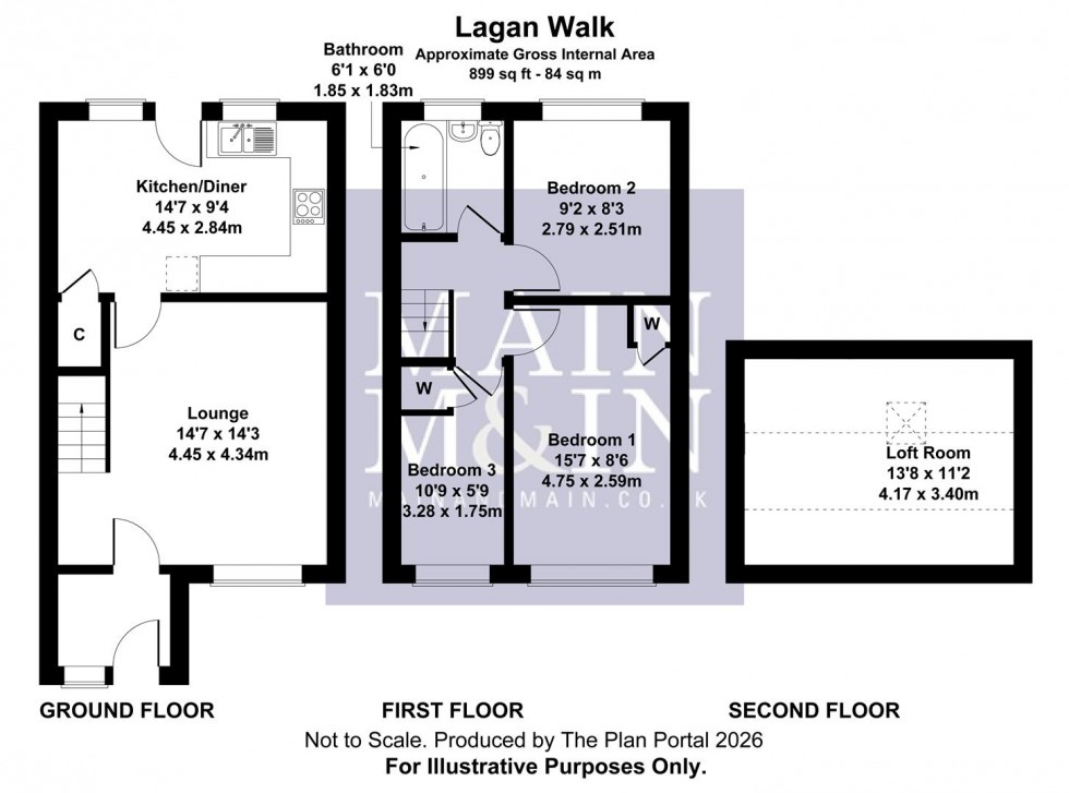 Floorplan for Lagan Walk, Manchester