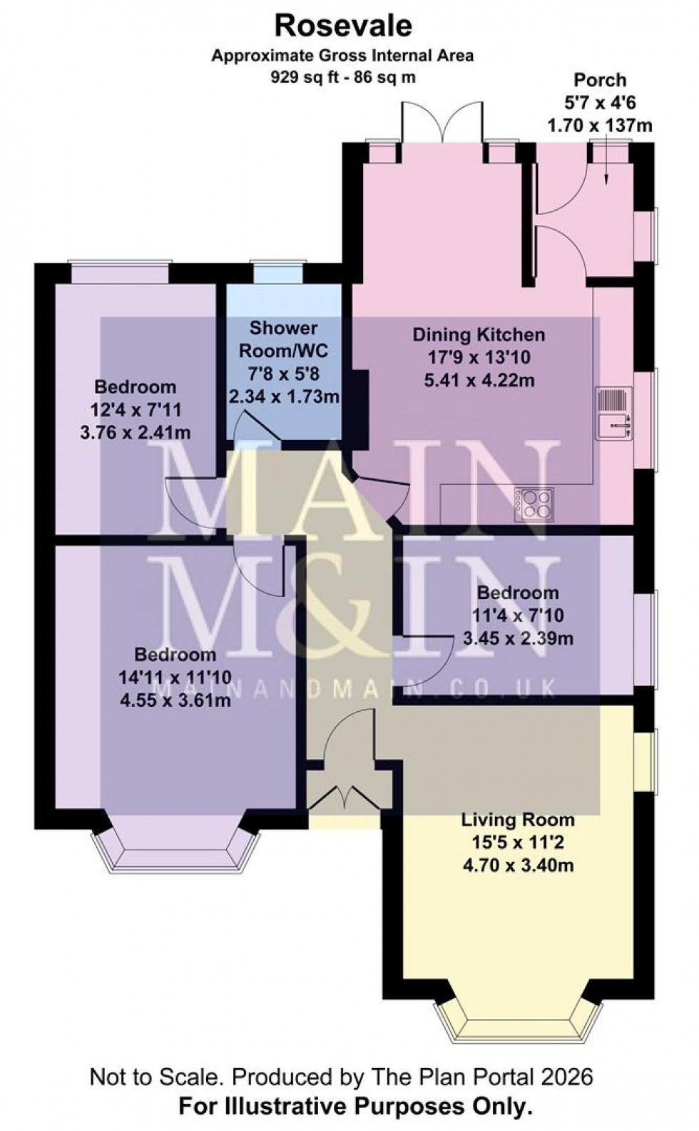 Floorplan for Rose Vale, Heald Green