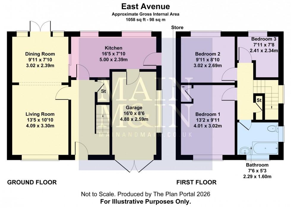Floorplan for East Avenue, Heald Green