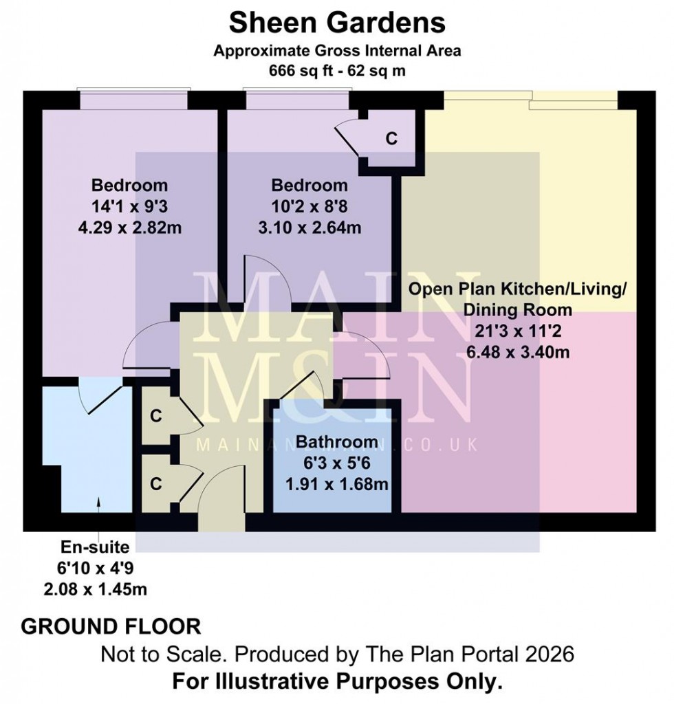 Floorplan for Sheen Gardens, Moss Nook