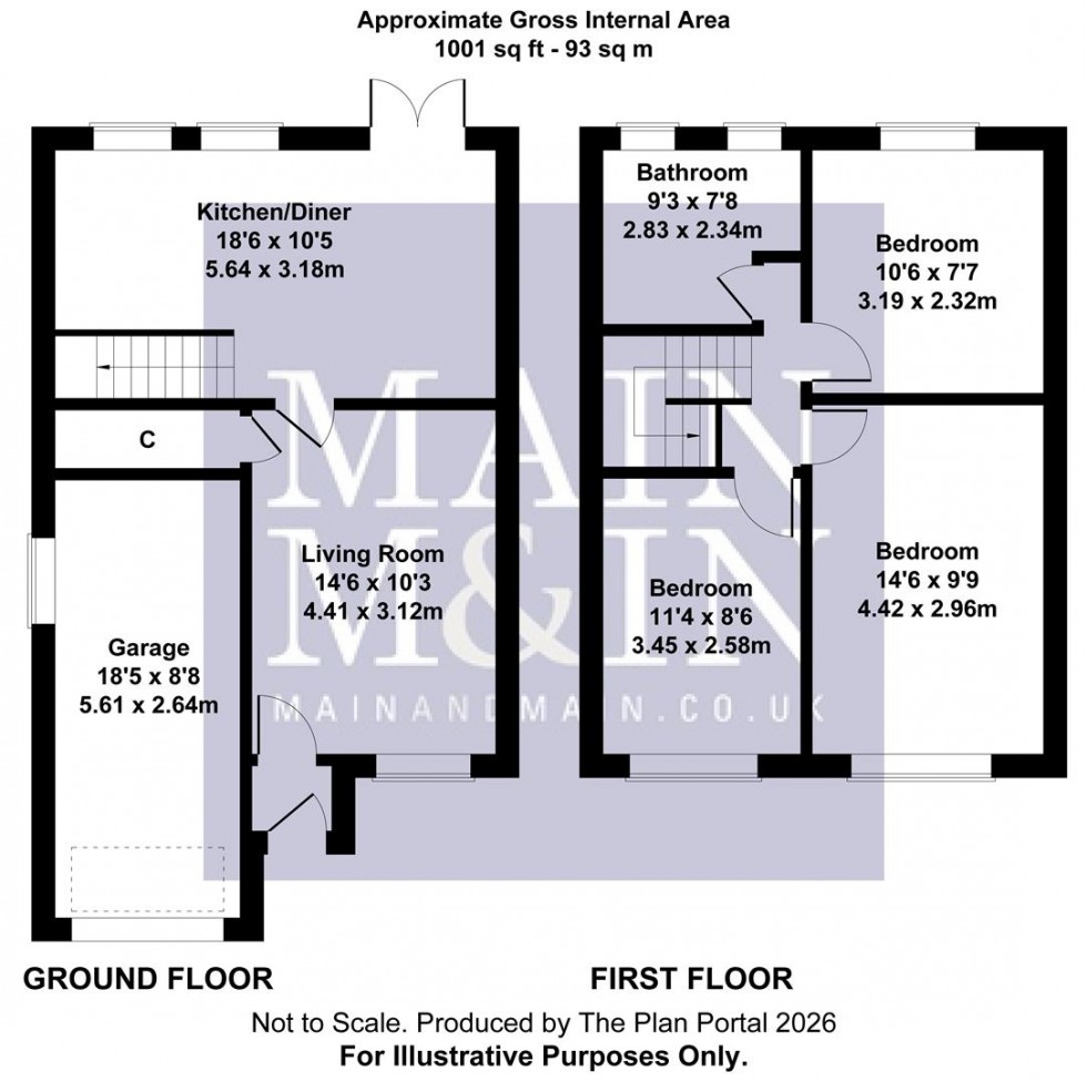 Floorplan for Roseacre Drive, Heald Green