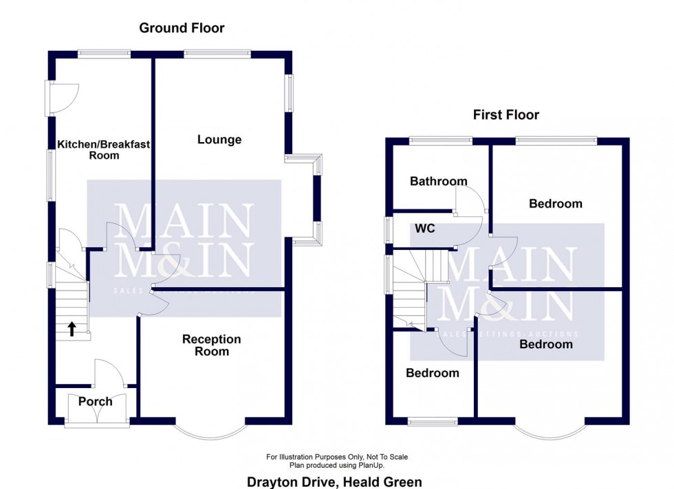 Floorplan for Drayton Drive, Heald Green