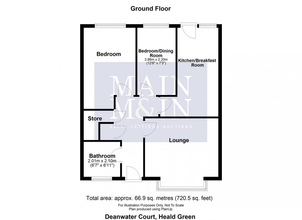 Floorplan for Deanwater Court, Heald Green