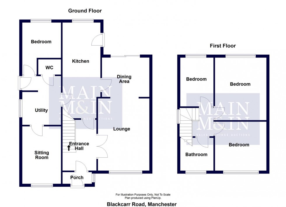 Floorplan for Blackcarr Road, Manchester