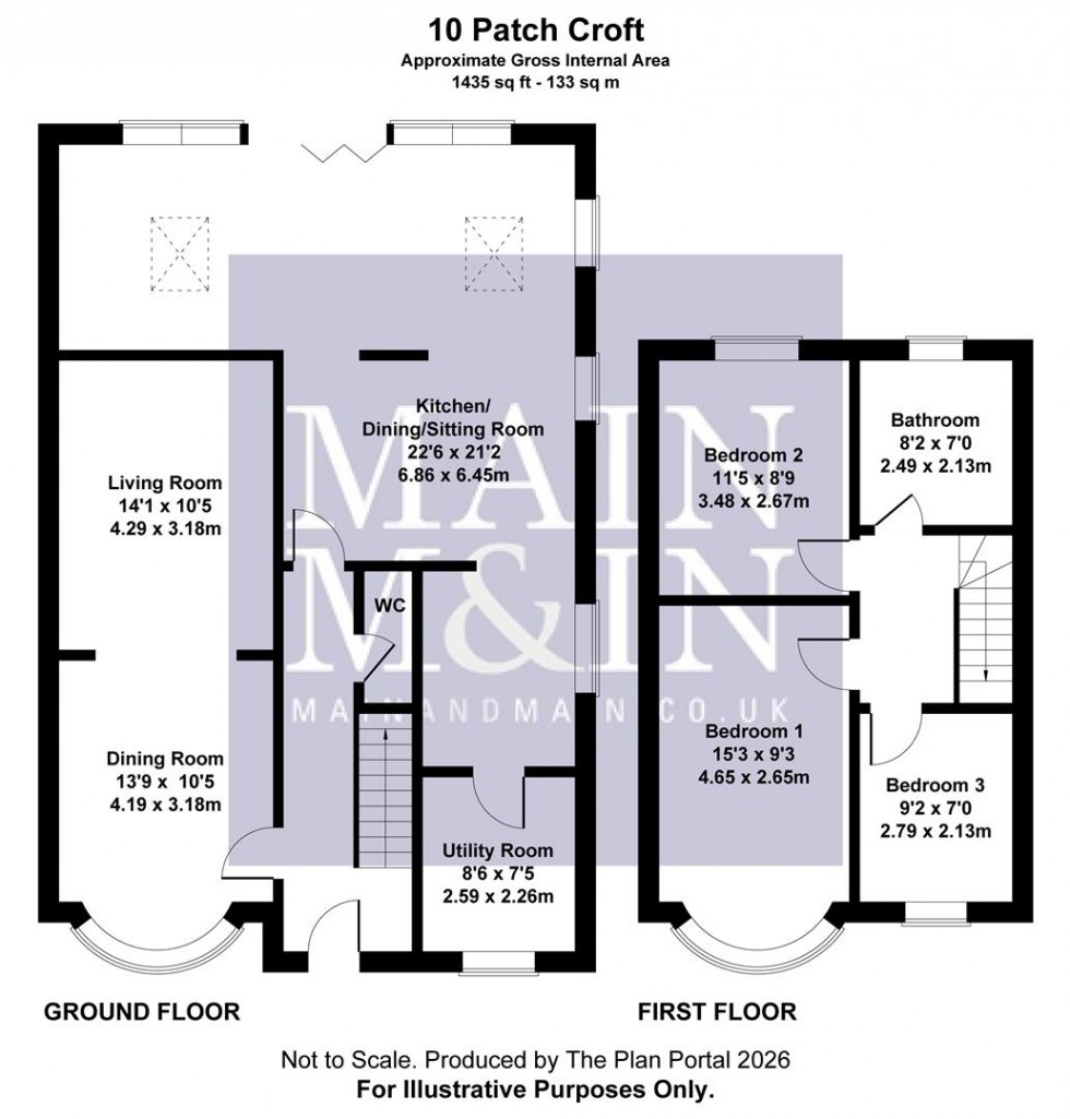 Floorplan for Patch Croft  Road,, Manchester