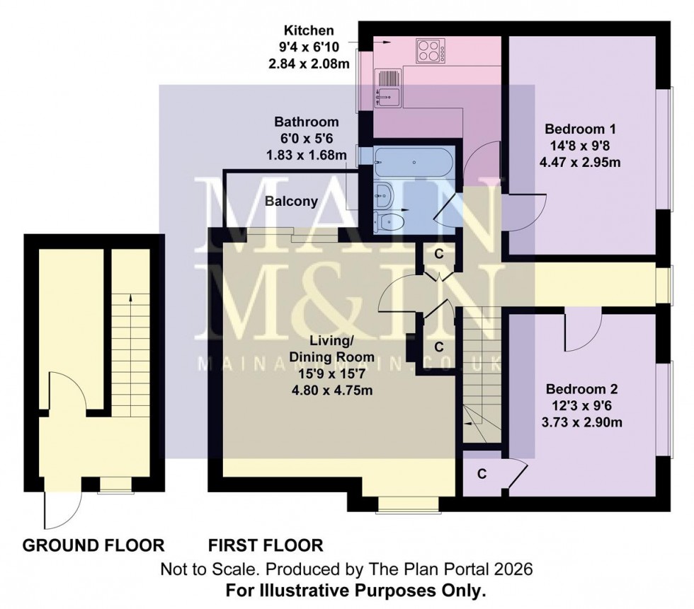 Floorplan for Ferndown Road, Manchester