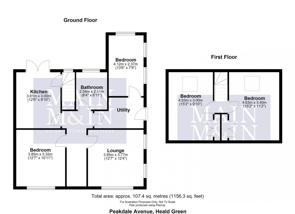 Floorplan for Peakdale Avenue, Heald Green