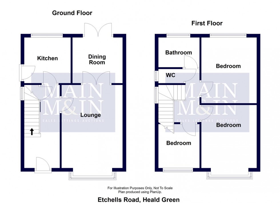 Floorplan for Etchells Road, Heald Green, Cheadle