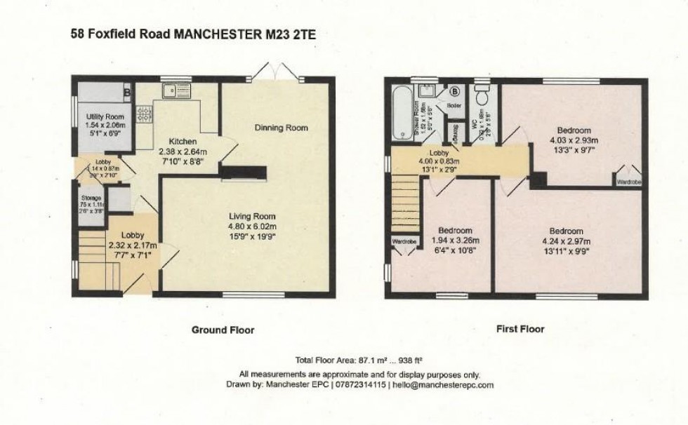 Floorplan for Foxfield Road, Manchester