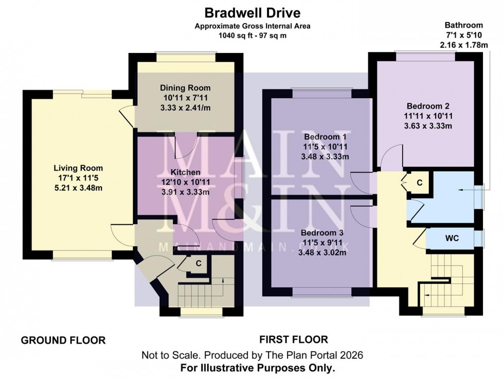 Floorplan for Bradwell Drive, Heald Green