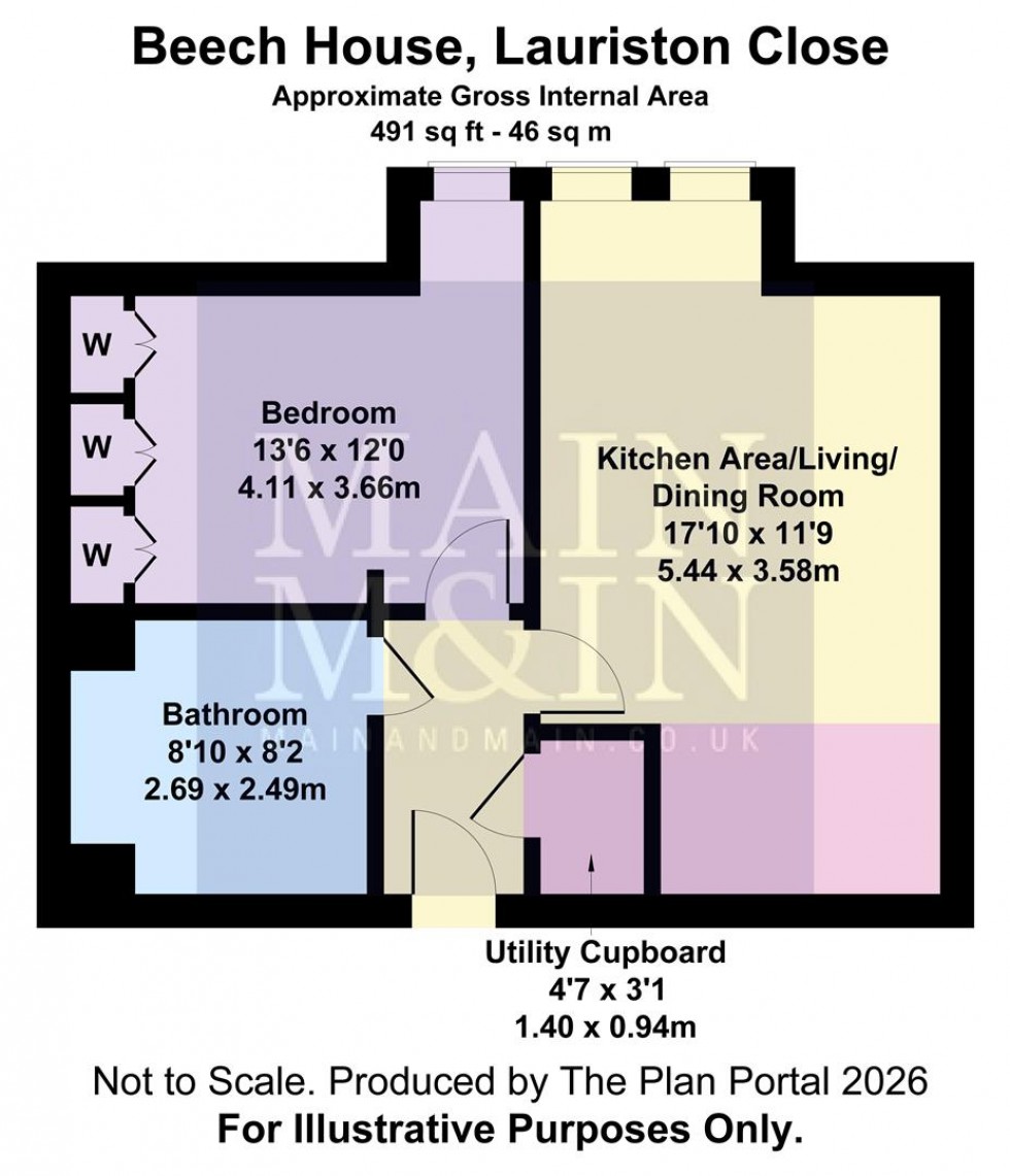 Floorplan for Lauriston Close, Manchester