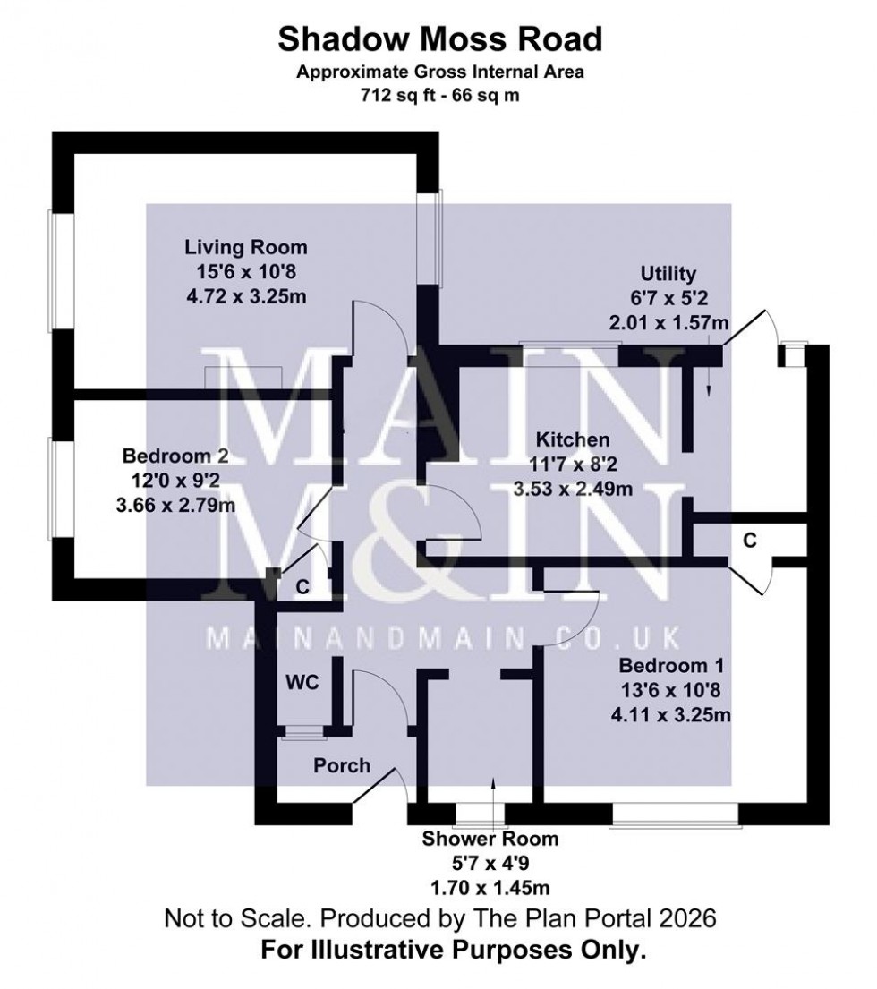 Floorplan for Shadowmoss Road, Manchester