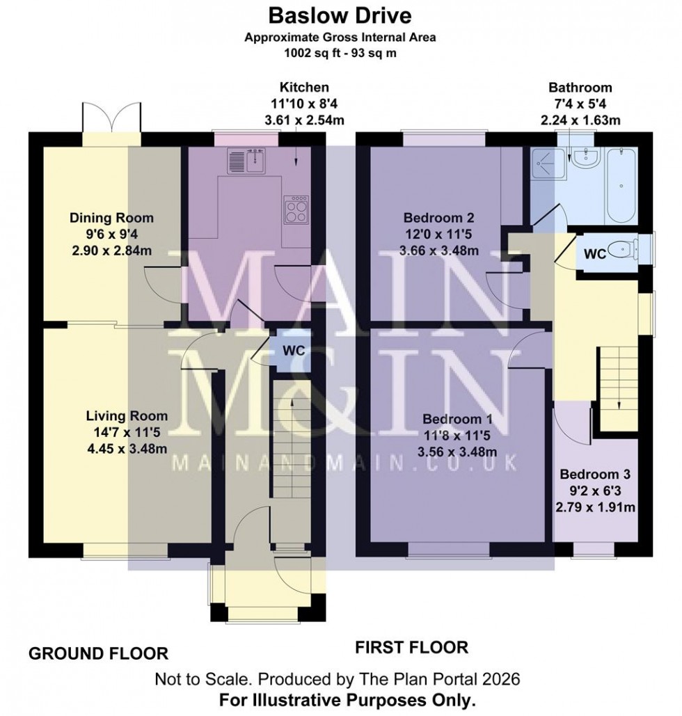 Floorplan for Baslow Drive, Heald Green