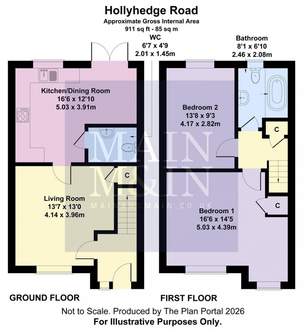 Floorplan for Hollyhedge Road, Wythenshawe