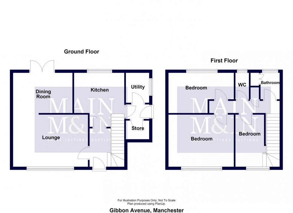Floorplan for Gibbon Avenue, Manchester