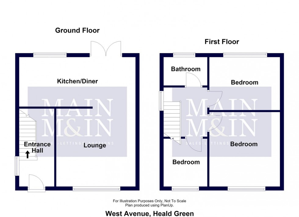 Floorplan for West Avenue, Heald Green